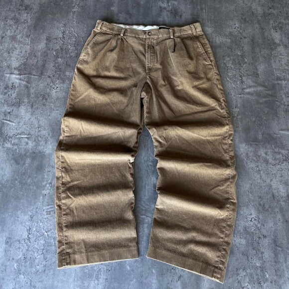 Crazy Vintage Y2K Baggy Tonal Tan Essential Corduroy Pants - Picture 1 of 5